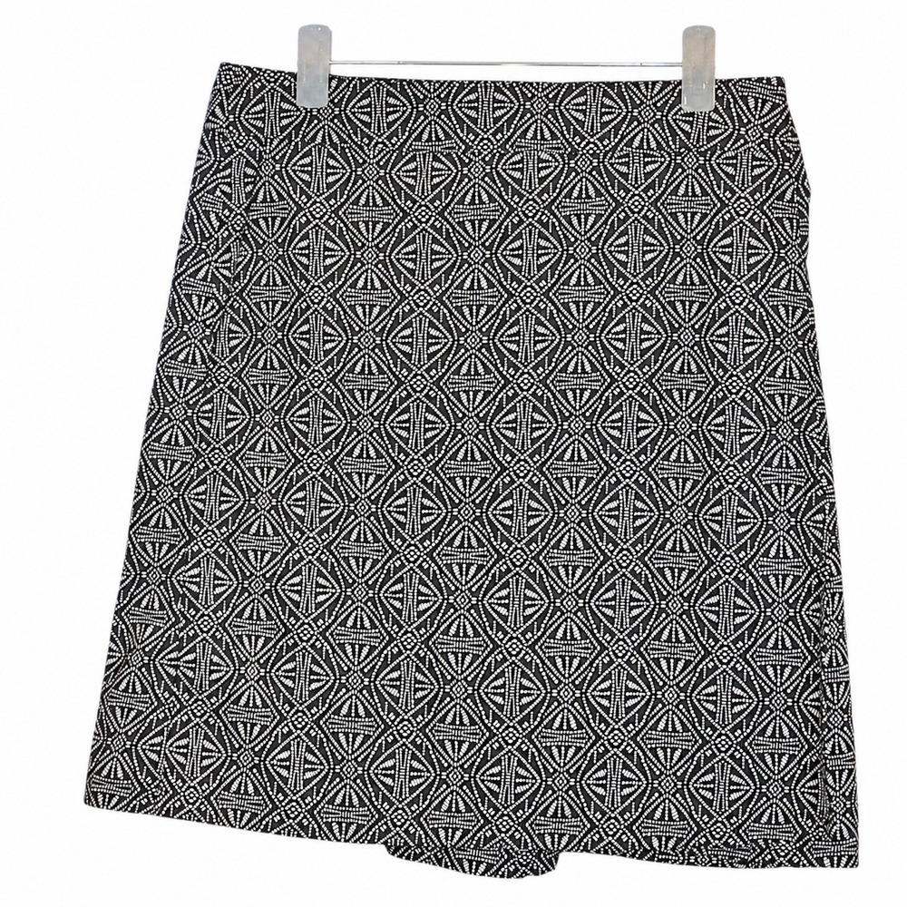 RipSkirt Hawaii Wrap Skirt XS Black White Geometric Quick Dry Pocket 19" Length